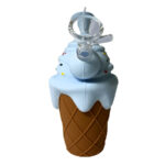 Ice Cream Cone Silicone Bong Blue - Image 3