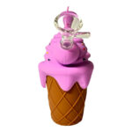 Ice Cream Cone Silicone Bong Purple - Image 3