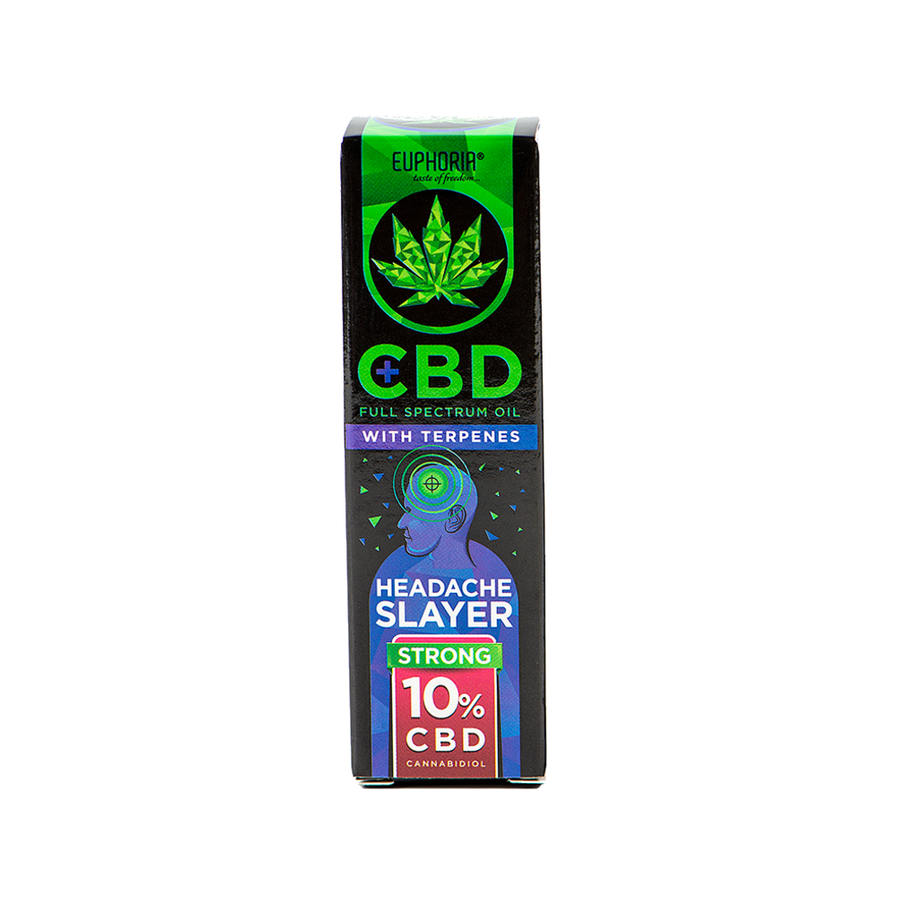 HSS Euphoria CBD Oil 10% Headache Slayer 10ml - Image 1