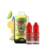 Monster Puff 28K Kit Lemon Lime Συσκευή 2ml & 2x10ml 20mg - Image 2