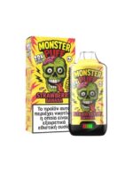 Monster Puff 28K Kit Strawberry Banana Συσκευή 2ml & 2x10ml 20mg