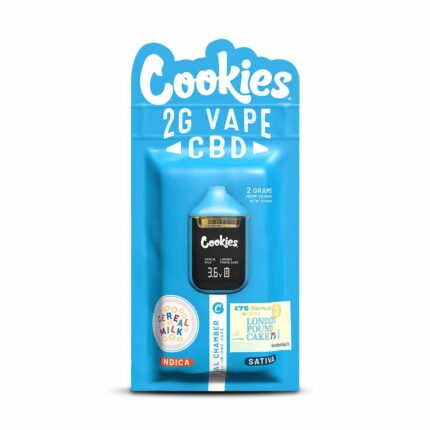 Cookies CBD Dual Chamber Vape 2g – Cereal Milk & London Pound Cake