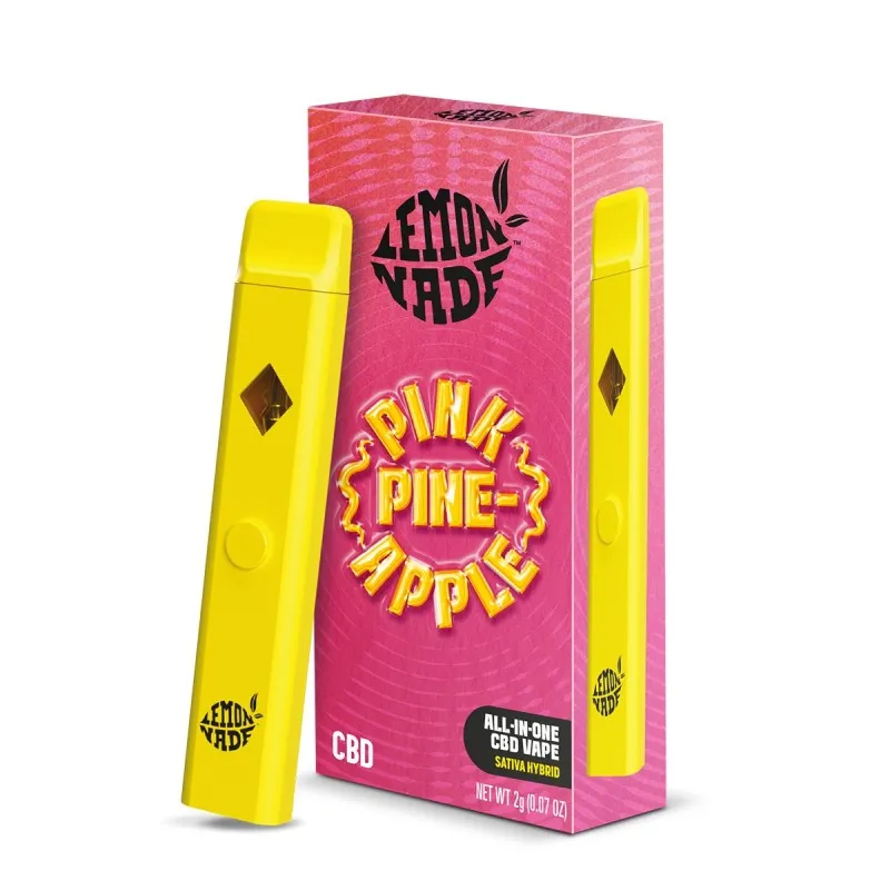 vape-pink-pineapple-2ml-cbd-lemonade-by-cookiesR Lemonade by Cookies® Pink Pineapple CBD Vape 2ml – Sativa Hybrid - Image 1